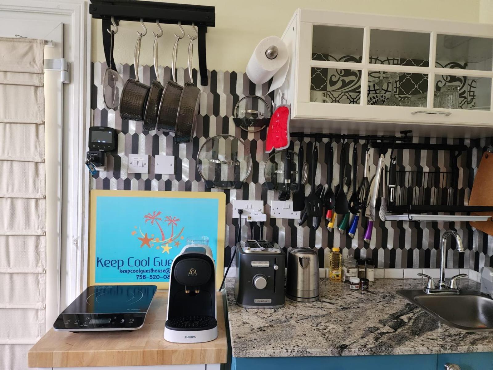 Keep Cool Guesthouse Gros Islet Eksteriør billede